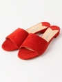 【WEB限定】◎FABIO RUSCONI ミュール SOLID フラットサンダル / ファビオ ルスコーニ/RED