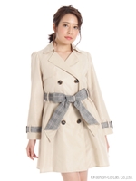１８春トレンチコート/ベージュ