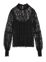 インナー付きレーストップス/BLK