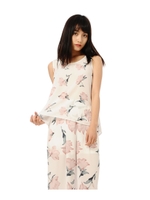 オリジナル柄バックリボントップス/WHITE