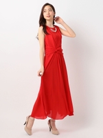 クロスウエストミモレドレス《結婚式/二次会/謝恩会/パーティー》/バーミリオン