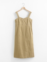 シャンブレージャンパースカート/ベージュ