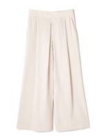 ダブルクロスタックガウチョパンツ/ホワイト(030)