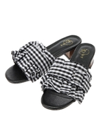 【mer 5月号掲載アイテム】フリルベルトミュール/ブラック