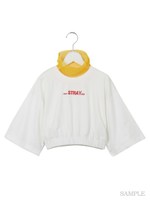 メッシュ重ね着T/ホワイト