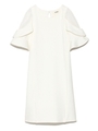スリーブデザインワンピース/WHT