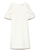 スリーブデザインワンピース/WHT