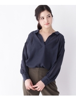 【ポリジン加工】ローンシャツ/ブルー系(094)