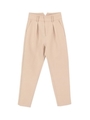 ハイウエストタックテーパードパンツ/ライトベージュ