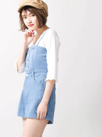 WEGO/ビスチェショートサロペット