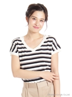 Backリボンニットプルオーバー/シロークロ