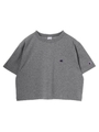 Champion ロゴ刺繍Tシャツ/杢グレー