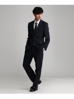 【PNJ】格子紋柄シングルスーツ[メンズ スーツ]/ネイビー(293)