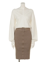 ブラウジングニットOP2/ミックス1