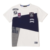 切り替えデザインワッペンつきＴシャツ