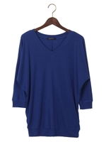 フライスドルマン 7分袖/コイブルー