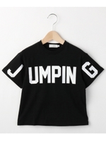 【150cmまで】BIGロゴモノトーンTシャツ/ブラック(019)
