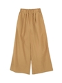 ウエストゴムリラックスワイドパンツ/マスタード