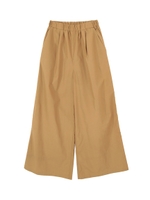 ウエストゴムリラックスワイドパンツ/マスタード