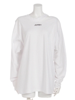 スリップネックボーイロングTシャツ/WHT