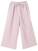 ・3Dストライプパジャマパンツ/ライトグレー