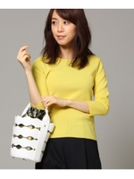 グラデーションリブニット/レモンイエロー(031)