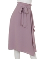 ドレープラップスカート/パープル