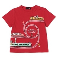 動物×電車クルーネックTシャツ