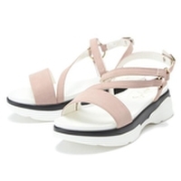 フェイクレザースニーカーサンダル