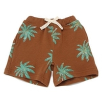 リーフ柄ハーフパンツ