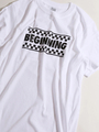 WEGO/チェッカーボックスロゴプリントTシャツ