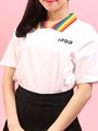 WC/レインボー襟Tシャツ