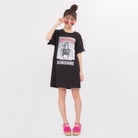 転写プリントワンピース