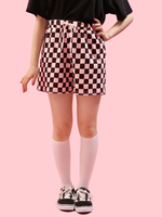 WC/フラッグチェックスウェットショーツ