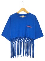 リメイクフリンジTシャツ リメイク     /サイズ表記 XL