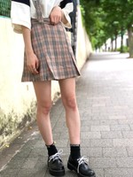 WEGO/サス付ボックスプリーツスカパン