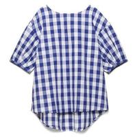 【41%OFF】【LIEN】ギンガムチェックブラウス