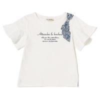 【50%OFF】【キッズサイズ向け】リバティ柄リボンつきTシャツ
