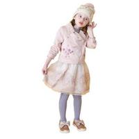 【50%OFF】お花＆ロゴ刺しゅう入りフェイクスエードライダースジャケット