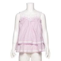 【50%OFF】ティアードフリルノースリーブブラウス