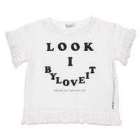 【50%OFF】フリンジつきロゴプリント入りTシャツ