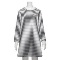 【50%OFF】ボーダー柄Aラインワンピース