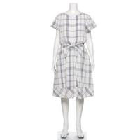 【50%OFF】肩開き2WAYチェック柄ワンピース