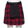 【50%OFF】腰巻き風切り替えキュロット