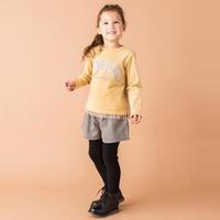 カレッジロゴ入り裾チュールTシャツ