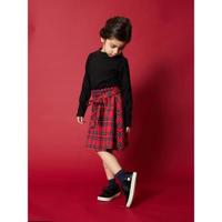 テレコ×チェックドッキングワンピース