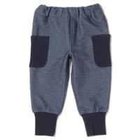 【30%OFF】ニットデニム裾リブパンツ