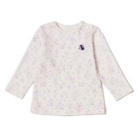 【50%OFF】ネコアップリケつきコットンTシャツ