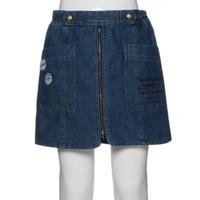 【50%OFF】フロントジップ台形スカパン