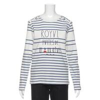 【40%OFF】ボーダーレースアップTシャツ